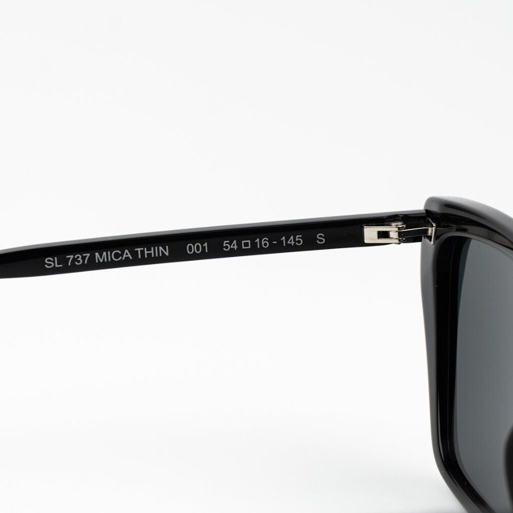 Saint Laurent Women Sunglasses Black Cat Eye SL737 MICA THIN 001 BRAND NEW - Picture 11 of 15